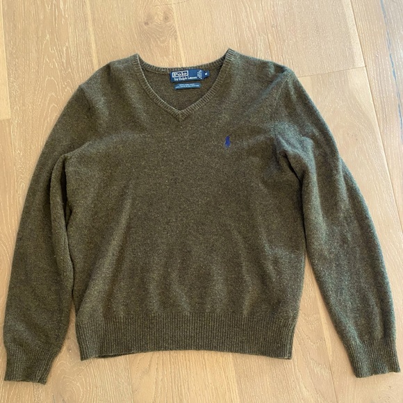 Polo Ralph Lauren Other - Polo V Neck Sweater 100% Lambs Wool